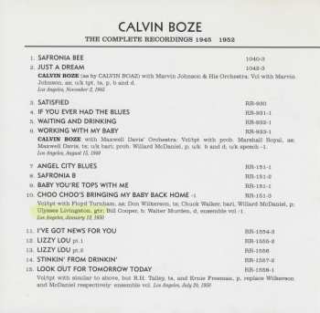 CD Calvin Boze: The Complete Recordings 1945-1952 350913