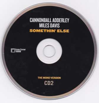 2CD Cannonball Adderley: Somethin' Else (The Stereo & Mono Versions) 547021