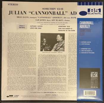 LP Cannonball Adderley: Somethin' Else CLR | LTD 631303