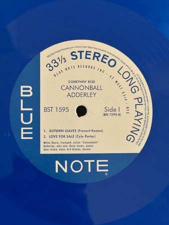 LP Cannonball Adderley: Somethin' Else CLR | LTD 631303