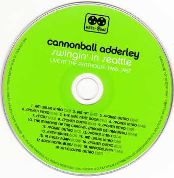 CD Cannonball Adderley: Swingin' In Seattle (Live At The Penthouse 1966-1967) 632638