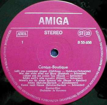 LP Cantus-Chor: Cantus-Boutique 338839