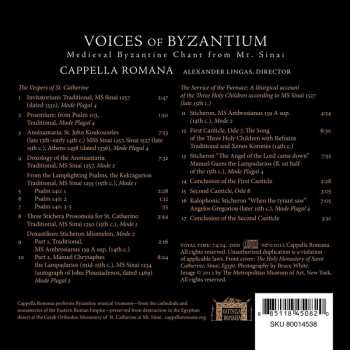 CD Cappella Romana: Voices of Byzantium 649543