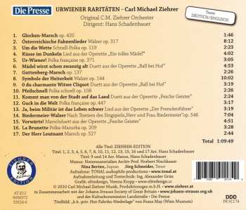 CD Carl Michael Ziehrer: Urwiener Raritäten 647969