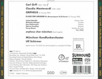 SACD Carl Orff: Orpheus • Klage Der Ariadne 193373