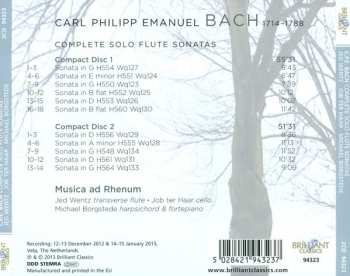 2CD Carl Philipp Emanuel Bach: Complete Solo Flute Sonatas 281743