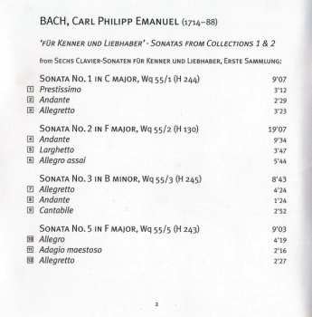 CD Carl Philipp Emanuel Bach: Für Kenner Und Liebhaber (Sonatas From Collections 1 & 2) 400834