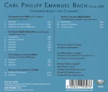 CD Carl Philipp Emanuel Bach: Chamber Music For Clarinet 447054