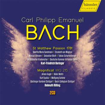 Carl Philipp Emanuel Bach: Matthäus-passion Für 1781