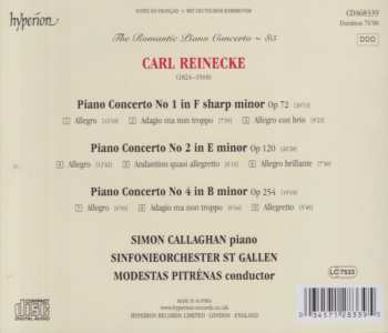 CD Carl Reinecke: Piano Concerto No 1, Op 72 / Piano Concerto No 2, Op 120 / Piano Concerto No 4, Op 254 587005