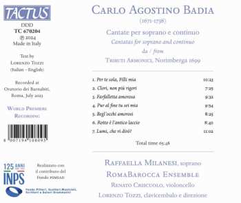 CD Raffaella Milanesi: Cantate Per Soprano E Continuo 620311