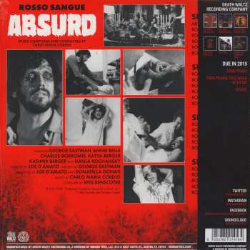 2LP Carlo Maria Cordio: Absurd (Rosso Sangue) LTD 557229