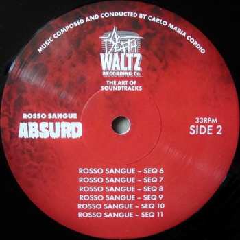 2LP Carlo Maria Cordio: Absurd (Rosso Sangue) LTD 557229