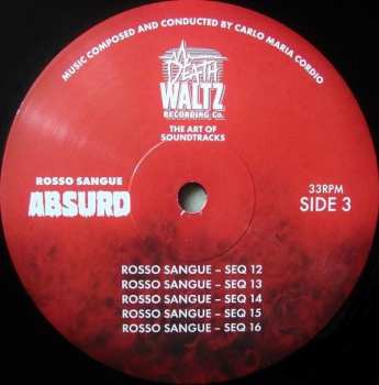 2LP Carlo Maria Cordio: Absurd (Rosso Sangue) LTD 557229