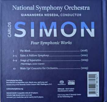 SACD Carlos Simon: Carlos Simon : Four Symphonic Works 630351