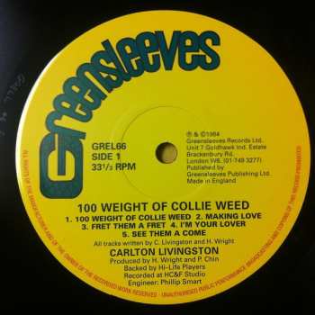 LP Carlton Livingston: 100 Weight Of Collie Weed 606449