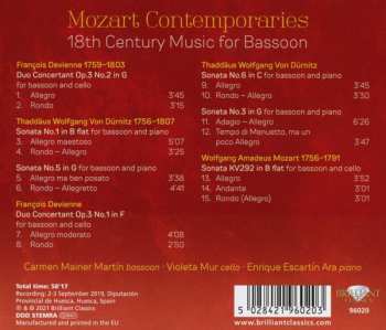 CD Carmen Mainer Martín: Mozart Contemporaries: 18th Century Music For Bassoon 561335