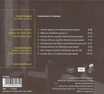 CD Carolus Hacquart: Cantiones & Sonate 595557