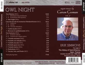 CD Carson Cooman: Owl Night: Music For Organ By Carson Cooman: Vol. 7 260566