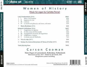 CD Carson Cooman: Women Of History: Music For Organ For Carlotta Ferrari 408811