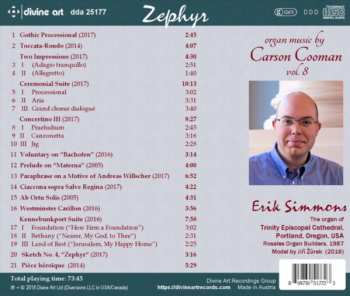 CD Carson Cooman: Zephyr: Music For Organ By Carson Cooman: Vol. 8 114830