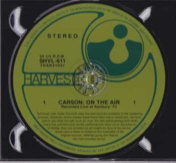 2CD Carson: On The Air (Recorded Live 1970 - 1973) 285242