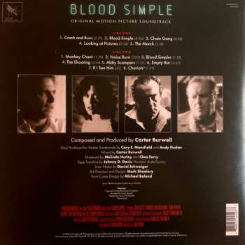 LP Carter Burwell: Blood Simple (Original Motion Picture Soundtrack) CLR | LTD 554378