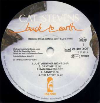 LP Cat Stevens: Back To Earth 648715