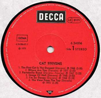 LP Cat Stevens: Cat Stevens 655228