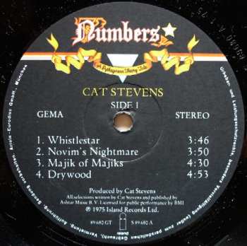 LP Cat Stevens: Numbers (A Pythagorean Theory Tale) 655224