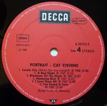 2LP Cat Stevens: Portrait 654058