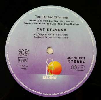 LP Cat Stevens: Tea For The Tillerman 655675