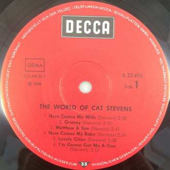 LP Cat Stevens: The World Of Cat Stevens 651155