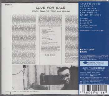 CD Cecil Taylor Quintet: Love For Sale LTD 590032