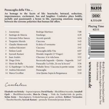 CD Cembaless: Passacaglia Della Vita 599423