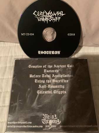 CD Ceremonial Worship: Esoteron LTD 558703