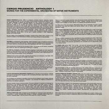 2LP Cergio Prudencio: Antología 1: Obras Para La Orquesta Experimental De Instrumentos Nativos LTD 579198