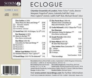 CD Chamber Ensemble of London: Eclogue — British Chamber Music 608822