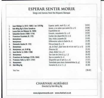 CD Charivari Agréable: Esperar, Sentir, Morir 350839