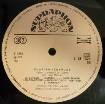 LP Charles Aznavour: Charles Aznavour (77 1) 42282