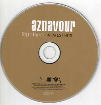 CD Charles Aznavour: Sings In English | Greatest Hits 32782