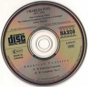 CD Charles Ives: Emerson Concerto • Symphony No. 1 336675