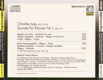 CD Charles Ives: Sonate Für Klavier Nr. 1 573546