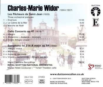 CD Charles-Marie Widor: Widor Volume 2: Cello Concerto - Symphony No. 2 588069