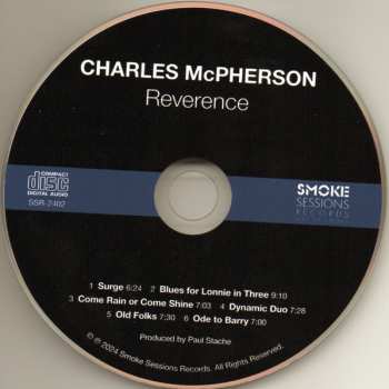 CD Charles McPherson: Reverence 553012