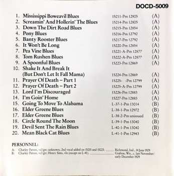 CD Charley Patton: Complete Recorded Works In Chronological Order Volume 1 (14 June 1929 to late November / early December 1929) 124063