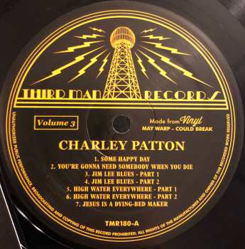 LP Charley Patton: Complete Recorded Works In Chronological Order Volume 3 610848