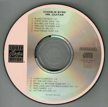 CD Charlie Byrd Trio: Mr. Guitar 229851