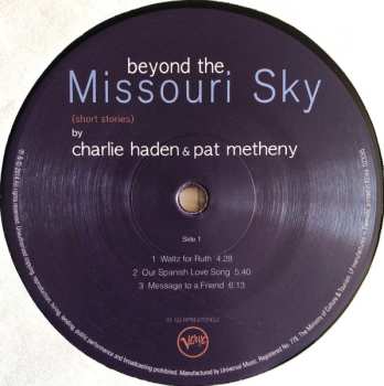 2LP Charlie Haden: Beyond The Missouri Sky (Short Stories) LTD | CLR 620132