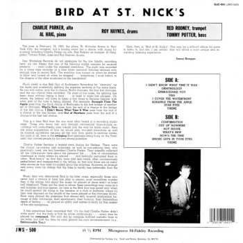 LP Charlie Parker: Bird At St. Nick's 565762